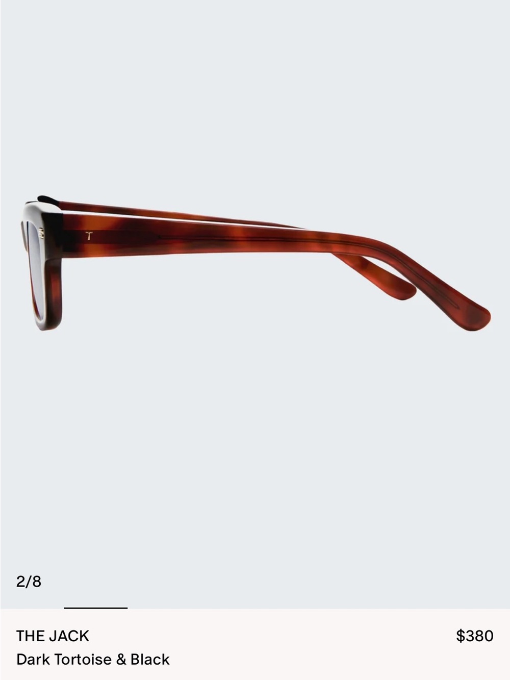 The Jack Dark Tortoise & Black Men's Sunglasses- NEVER WORN NEVER USED